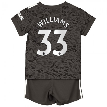 Billiga Fotbollströjor Manchester United Williams 33 Barn Borta tröja 2020/21 Kortärmad